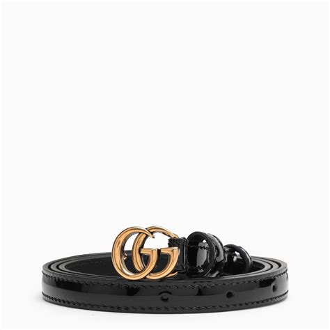 cintura gucci nera sottile|cinture Gucci da stampare.